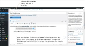 wordpress beitrag erstellen